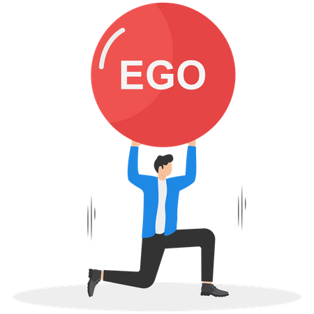 Jovem segurando fardo ecológico  Ilustração