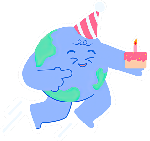 Joyeux Jour de la Terre  Illustration