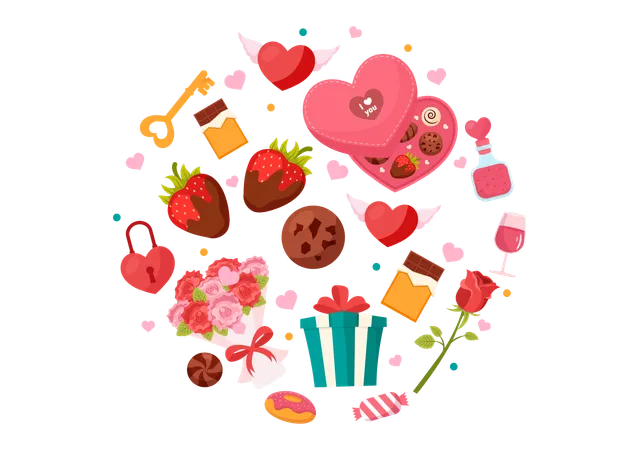 Joyeuse saint Valentin  Illustration