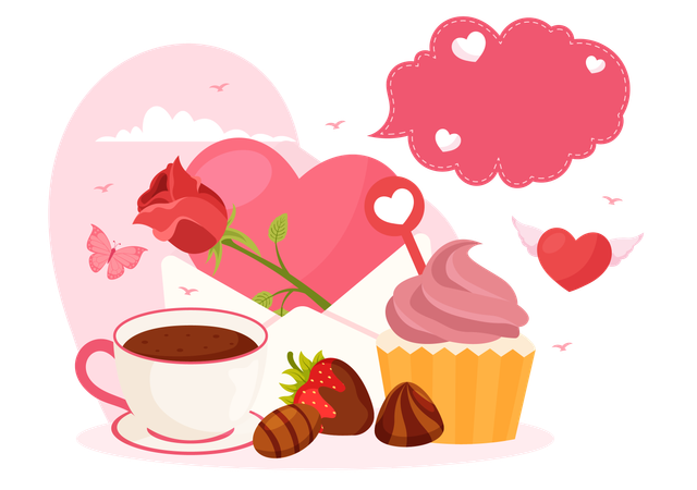 Joyeuse saint Valentin  Illustration