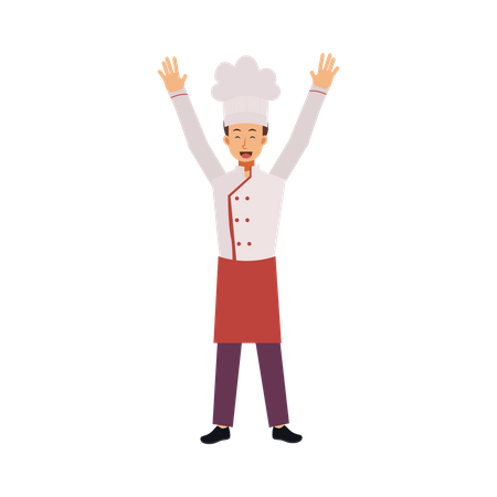 Chef joyeux  Illustration