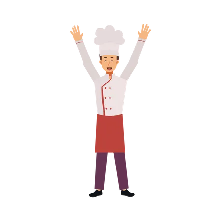 Chef joyeux  Illustration