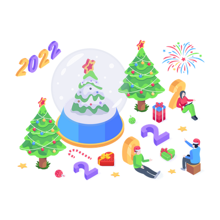 Joyeux noël 2022  Illustration