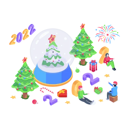 Joyeux noël 2022  Illustration