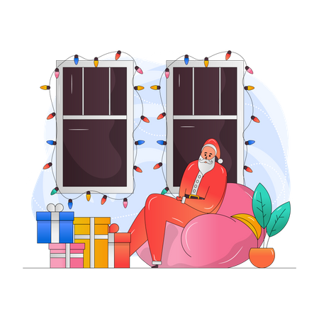 Joyeux noël père noël  Illustration