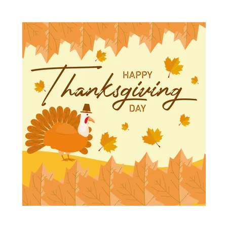 Bonne journée de Thanksgiving  Illustration