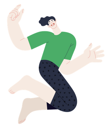 Joyful Man  Illustration