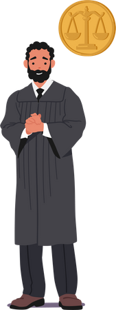 Judge Male  Illustration