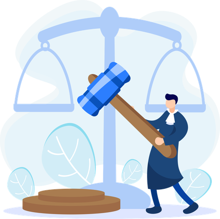 Judicial System  Illustration