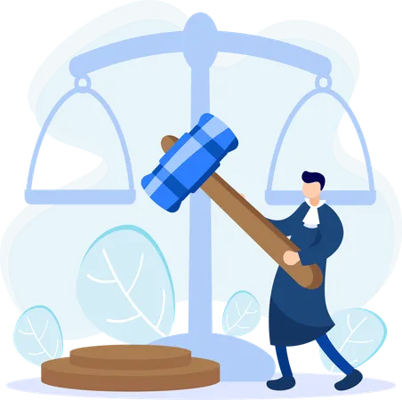 Judicial System  Illustration