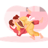 olympic judo illustration svg
