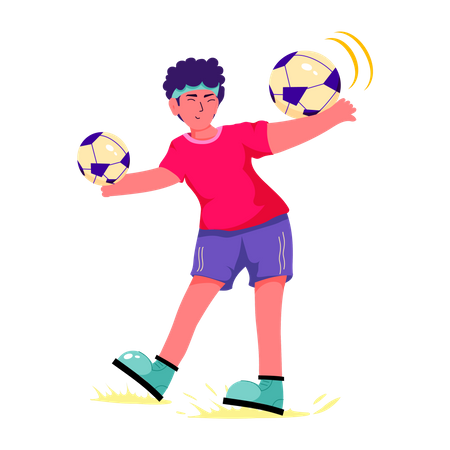 Juego de fútbol  Ilustración