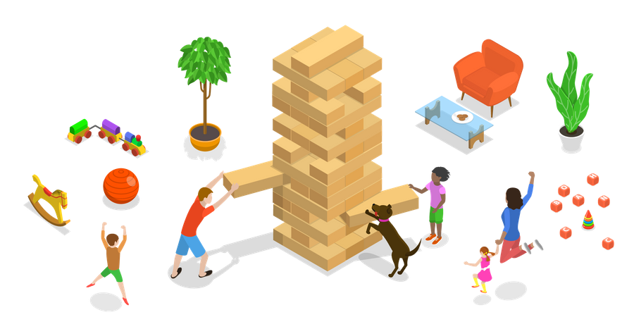 Juegos familiares  Ilustración