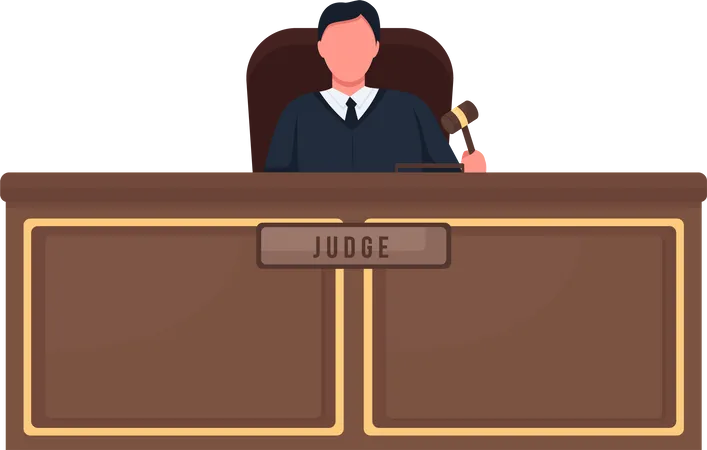 Juez de la corte  Ilustración