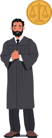 Juez masculino  Ilustración