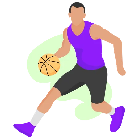 Jugador de baloncesto  Ilustración