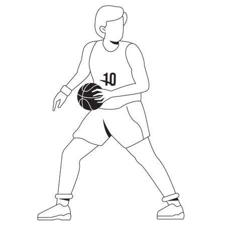 Jugador de baloncesto  Ilustración