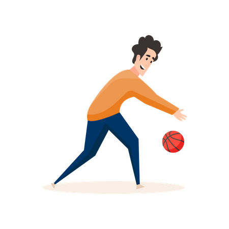 Jugador de baloncesto profesional  Ilustración