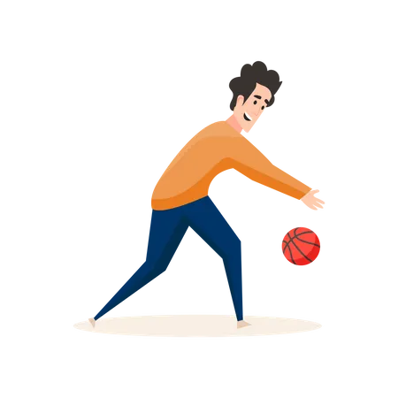 Jugador de baloncesto profesional  Ilustración