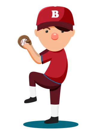 Jugador de baseball  Ilustración