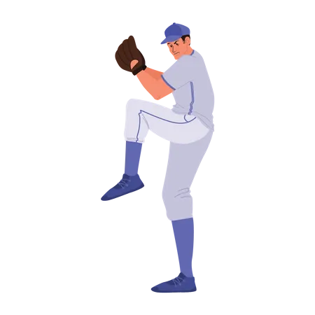 Jugador de baseball  Ilustración