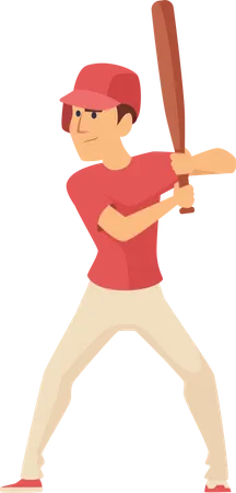 Jugador de baseball  Ilustración