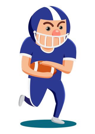 Jugador de fútbol americano  Ilustración