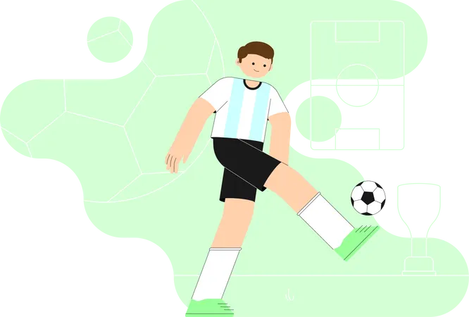 Futbolista masculino  Ilustración