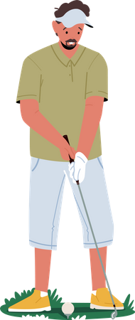Jugador de golf  Ilustración