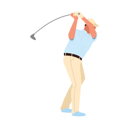 Jugador de golf  Ilustración