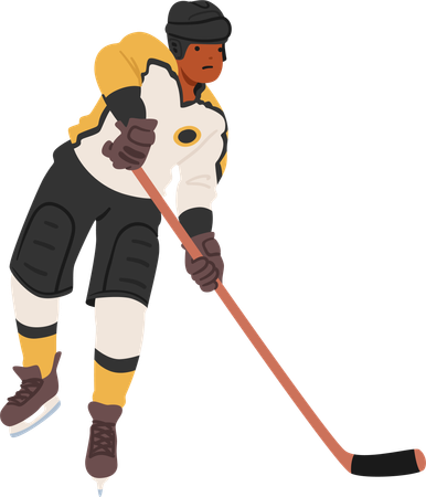 Jugador de hockey  Ilustración