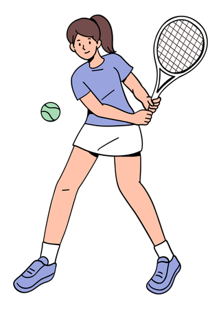 Jugadores de tenis masculinos  Ilustración