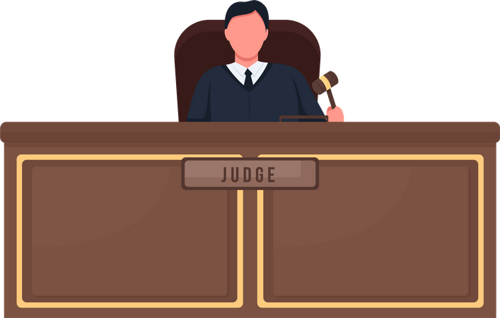 Juiz do tribunal  Ilustração