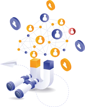 Les jumelles avec aimants attirent de nombreux clients  Illustration