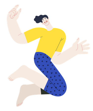 Jumping girl  Illustration