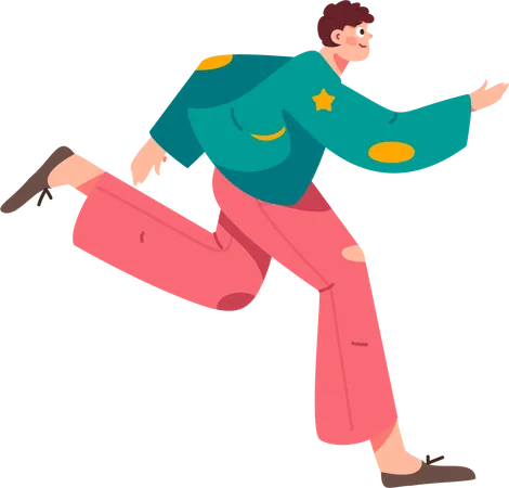 Jumping man  Illustration