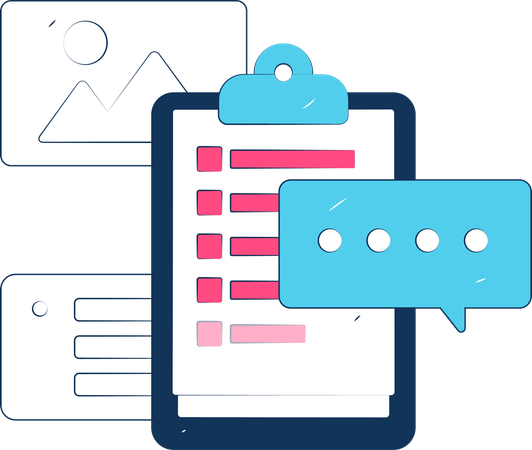 Junge macht Business-Webcast  Illustration