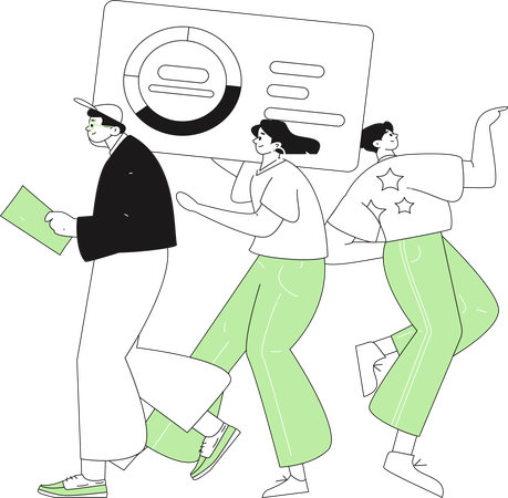 Junge macht Webkonferenz  Illustration