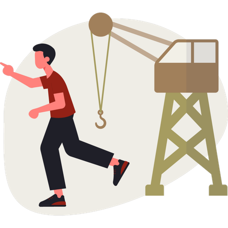 Junge Manager arbeiten in der Fabrik  Illustration