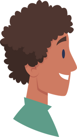 Junge, Seitenansicht  Illustration