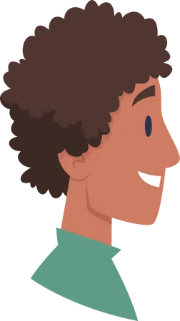 Junge, Seitenansicht  Illustration