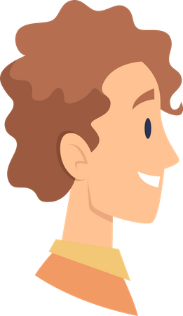 Junge, Seitenansicht  Illustration