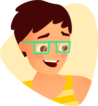 Junge mit Schutzbrille  Illustration