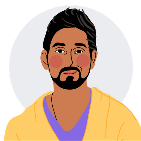 Junger Mann  Illustration