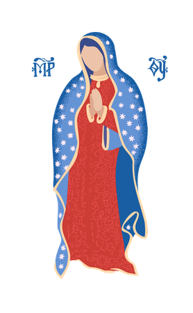 Jungfrau von Guadalupe  Illustration