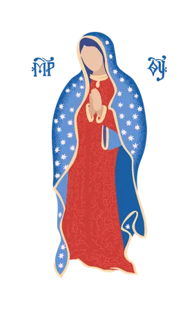 Jungfrau von Guadalupe  Illustration