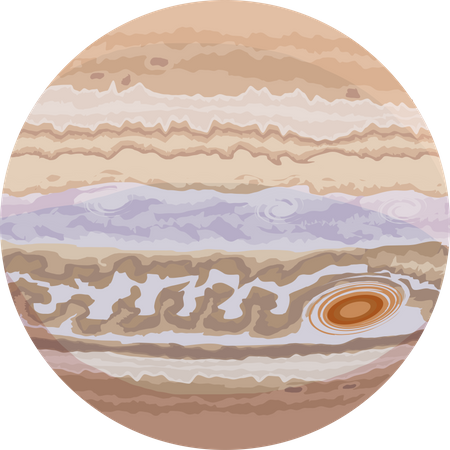 Jupiter Planet  Illustration