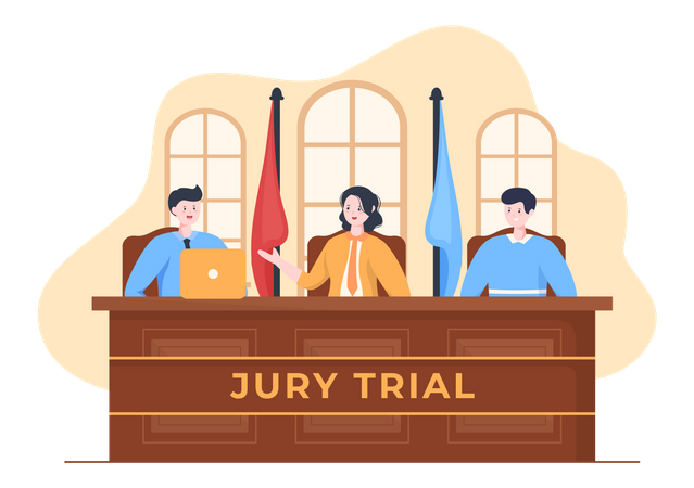 Jury Trial  Illustration