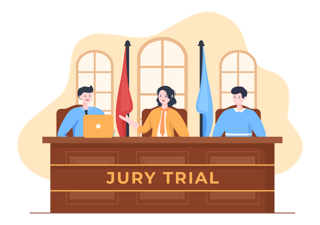 Jury Trial  Illustration