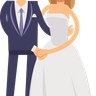 just married couple illustrations